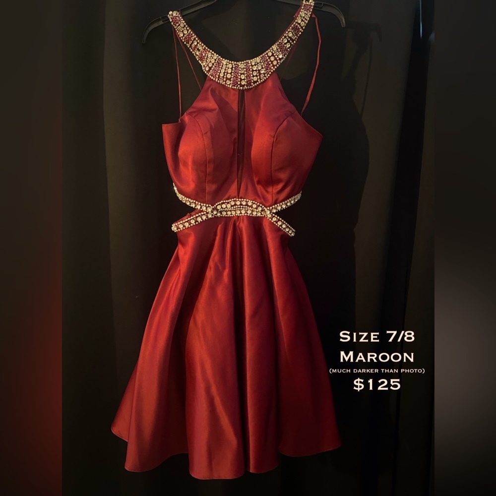 Maroon Homecoming Dress